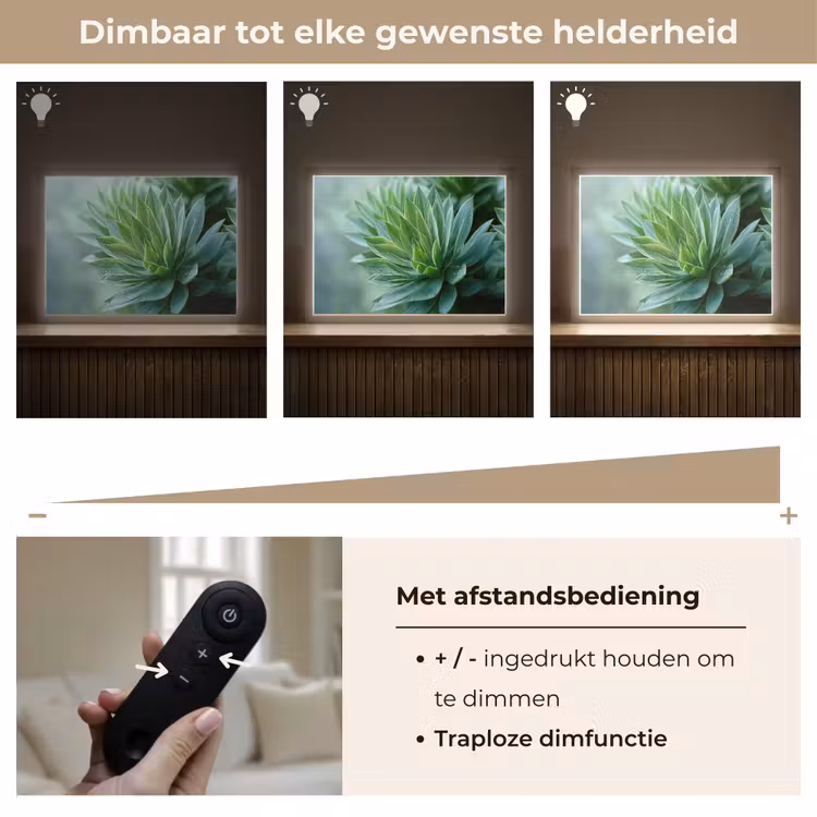 Lightbox - Wandlamp - Blad - Plant - Groen - Textuur — 9