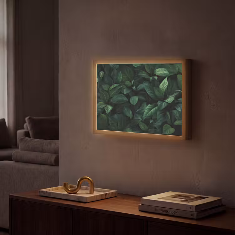 Lightbox - Wandlamp - Bladeren - Ovaal - Groen - Nerven — 2