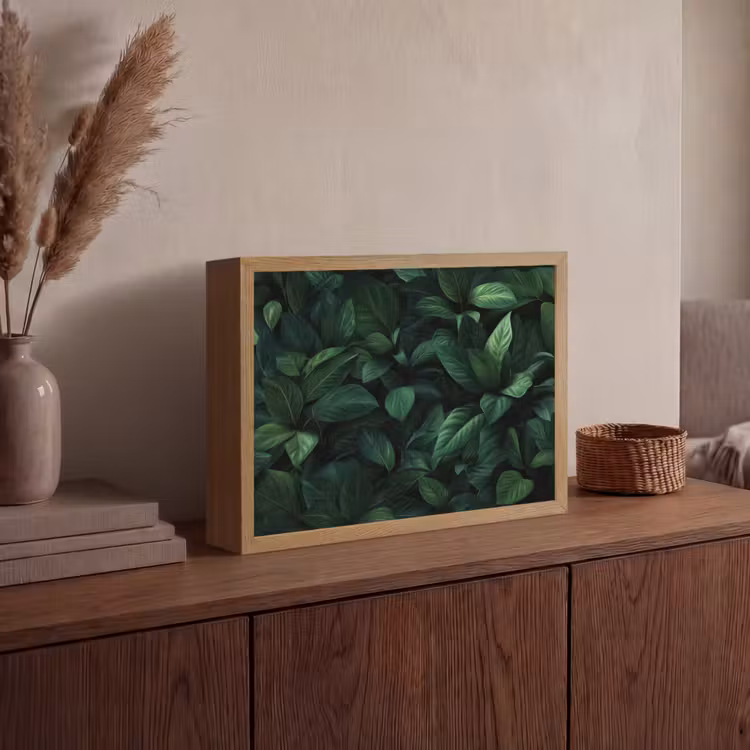 Lightbox - Wandlamp - Bladeren - Ovaal - Groen - Nerven — 4