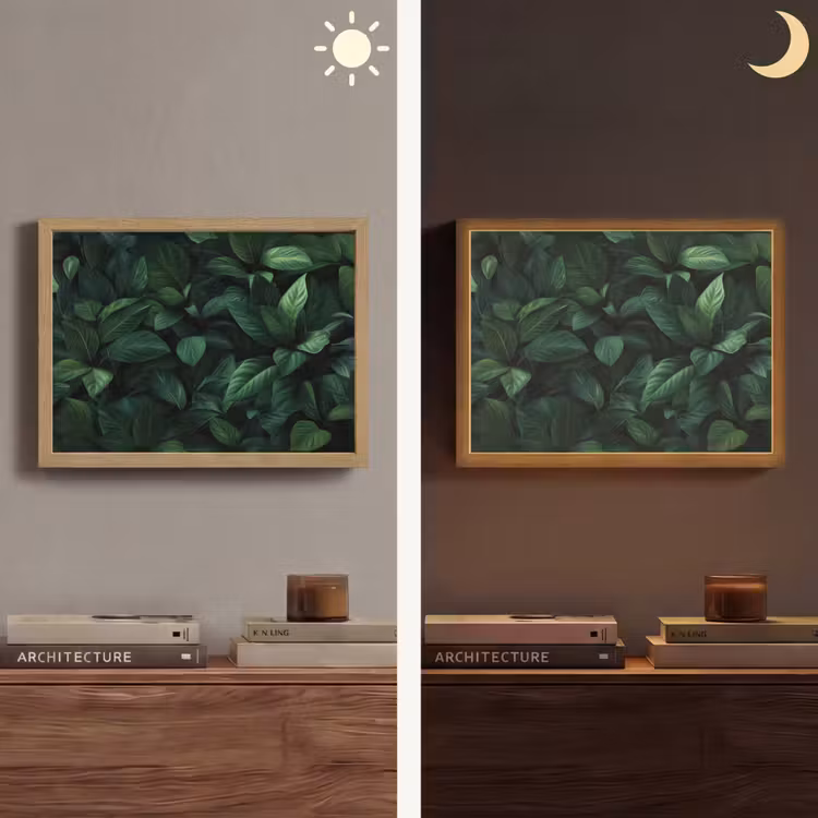 Lightbox - Wandlamp - Bladeren - Ovaal - Groen - Nerven — 6