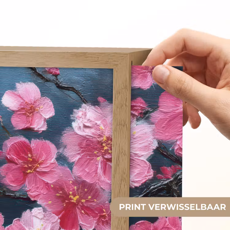Lightbox - Wandlamp - Bloem - Bloesems - Roze - Abstract — 5