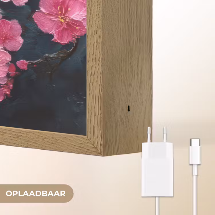 Lightbox - Wandlamp - Bloem - Bloesems - Roze - Abstract — 7