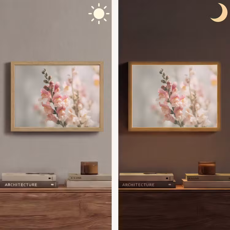Lightbox - Wandlamp - Bloem - Leeuwenbek - Roze - Stengel — 6