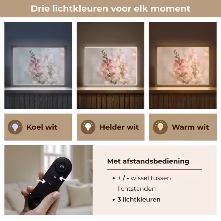 Lightbox - Wandlamp - Bloem - Leeuwenbek - Roze - Stengel — 8