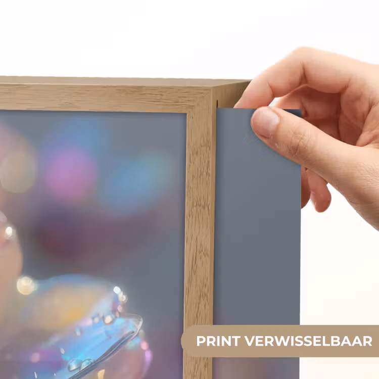 Lightbox - Wandlamp - Bloem - Transparant - Pastelkleuren - Druppels — 5