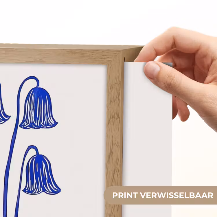 Lightbox - Wandlamp - Bloemen - Blauw - Lijnen - Bloemblaadjes — 5