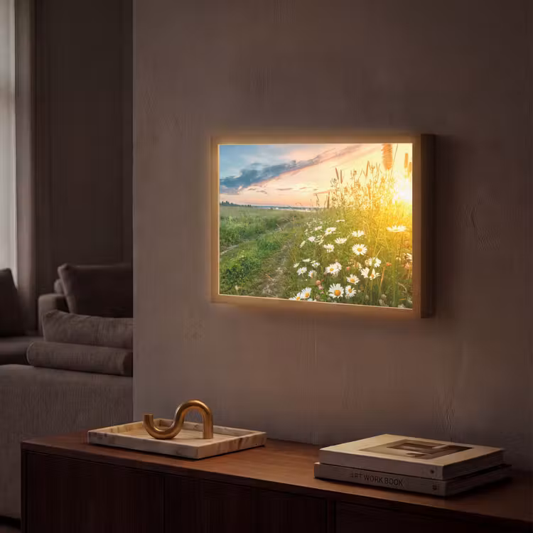 Lightbox - Wandlamp - Bloemen - Madelief - Natuur - Zon - Horizon — 2