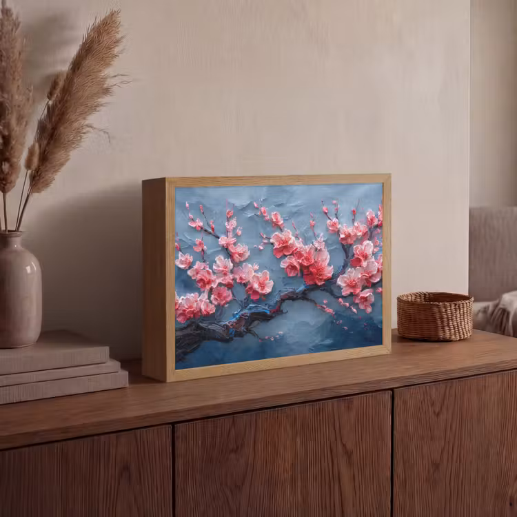 Lightbox - Wandlamp - Bloesem - Bloem - Roze - Tak — 4