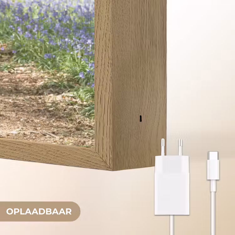 Lightbox - Wandlamp - Bos - Pad - Bloemen - Paars - Groen - Natuur — 7