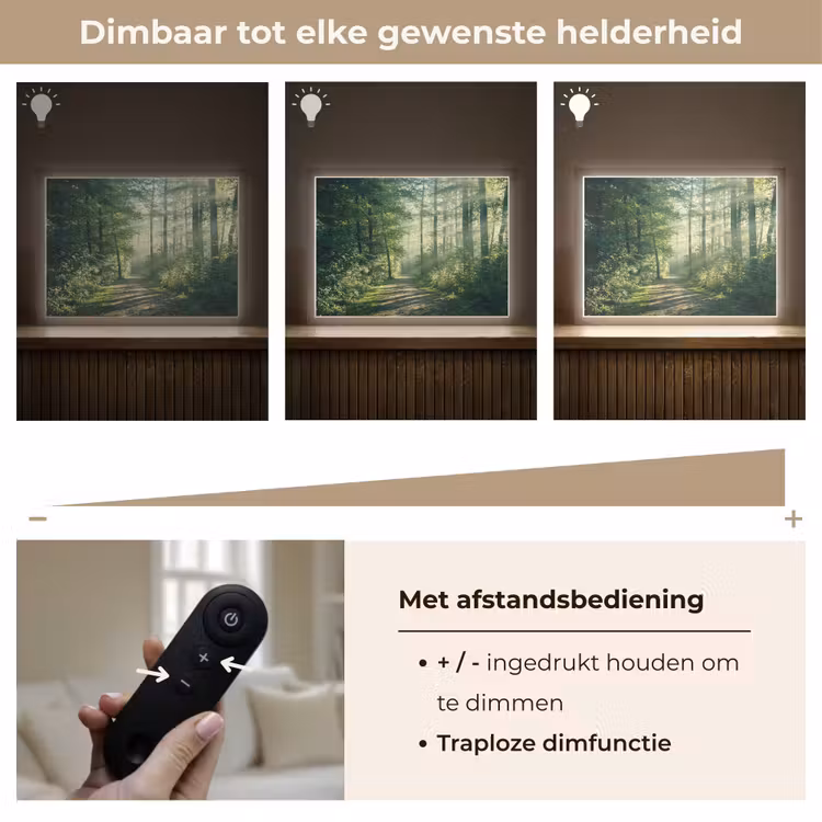 Lightbox - Wandlamp - Bos - Pad - Zon - Bomen - Groen - Natuur — 9