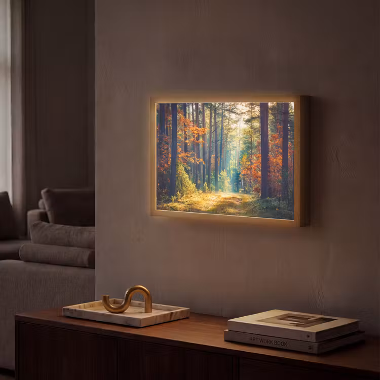 Lightbox - Wandlamp - Bos - Zon - Natuur - Herfst — 2