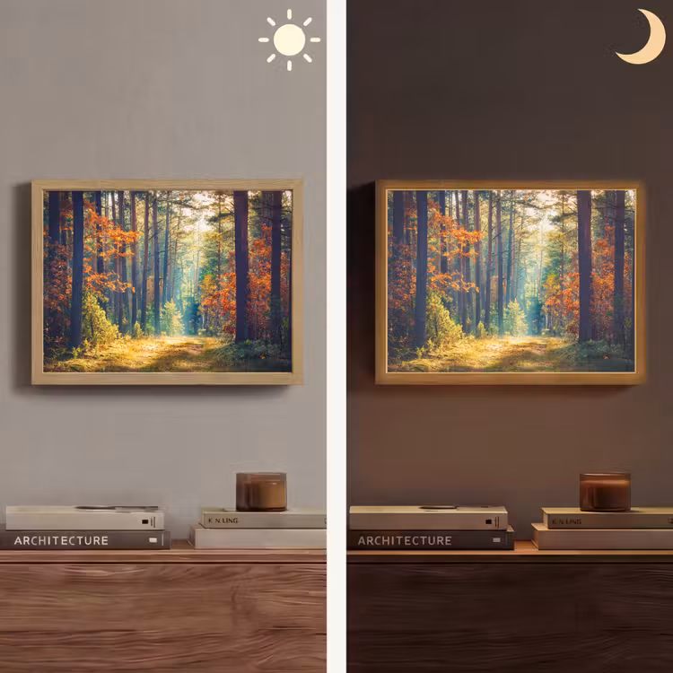 Lightbox - Wandlamp - Bos - Zon - Natuur - Herfst — 6
