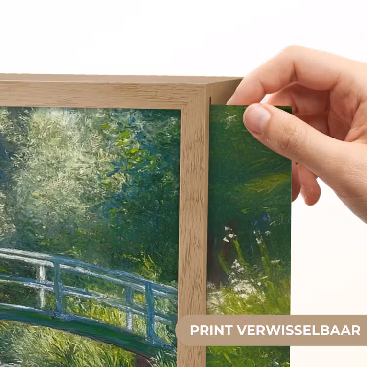 Lightbox - Wandlamp - Brug - Hout - Vijver - Waterlelies — 5
