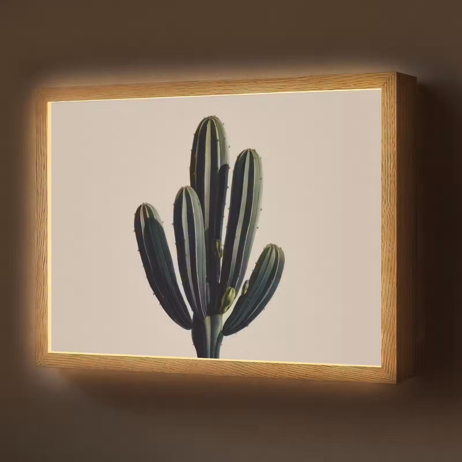 Lightbox - Wandlamp - Cactus - Subtiel - Groen — 1