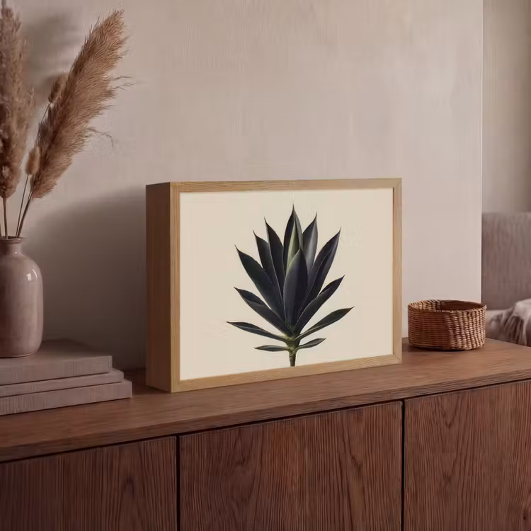Lightbox - Wandlamp - Agaveplant - Symmetrisch - Groen — 4