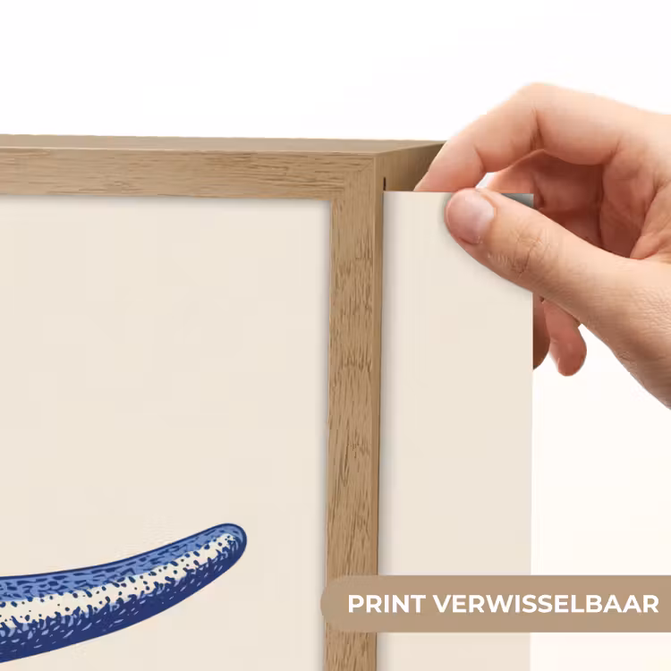 Lightbox - Wandlamp - Blauwe zeester - Minimalistisch - Beige — 5