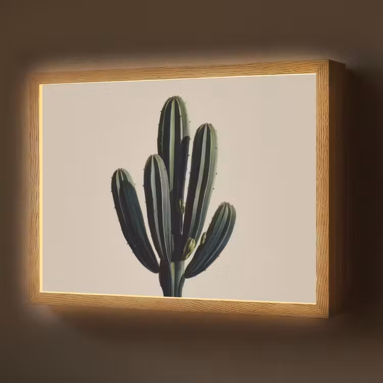 Lightbox - Wandlamp - Cactus - Subtiel - Groen — 1