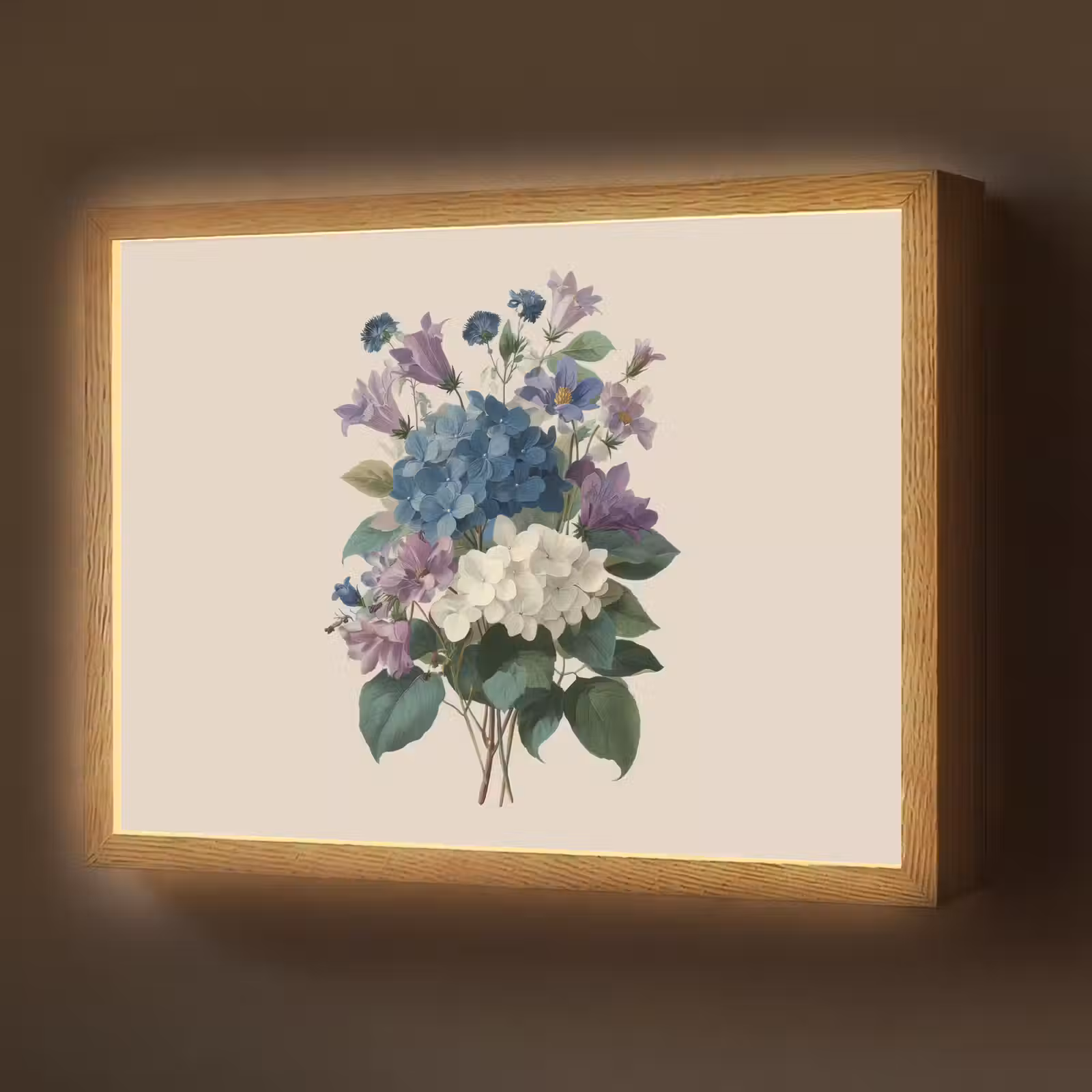 Lightbox - Wandlamp - Bloemen - Gedetailleerd - Rust - Realistisch — 1