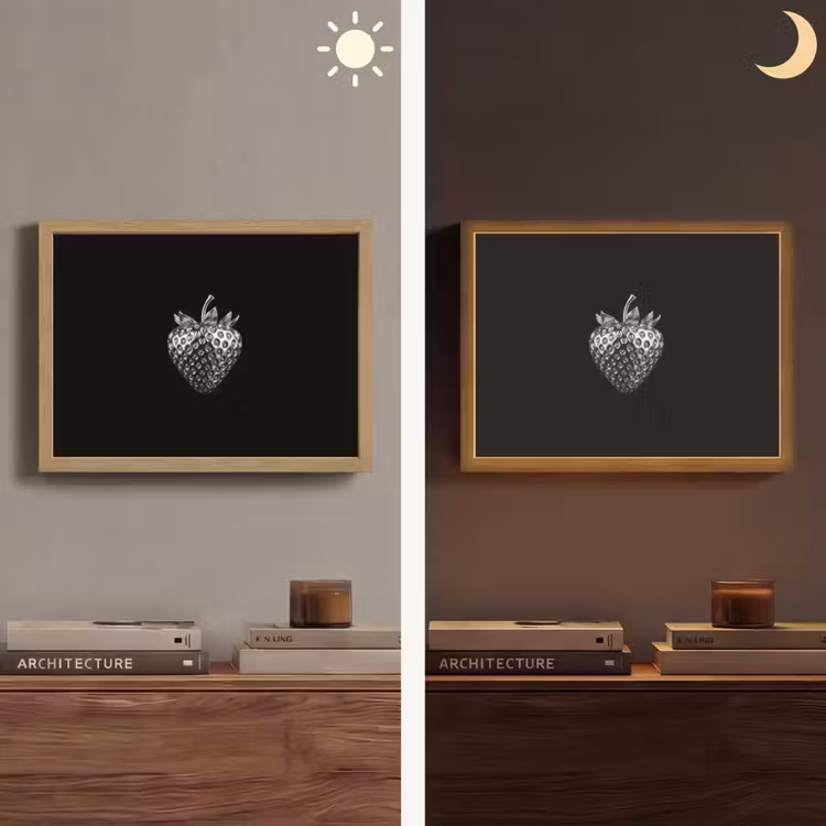 Lightbox - Wandlamp - Aardbei - Zaadstructuur - Realistisch — 6
