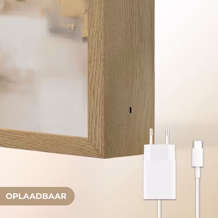 Lightbox - Wandlamp - Abstracte vierkanten - Aardetonen - Mistig — 7