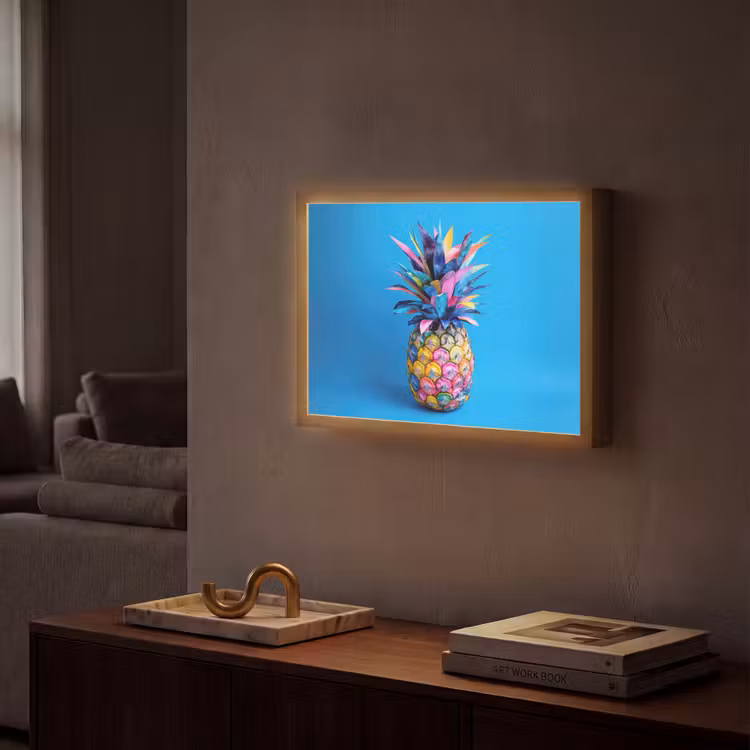 Lightbox - Wandlamp - Ananas - Blauw - Tropisch - Vrolijk — 2