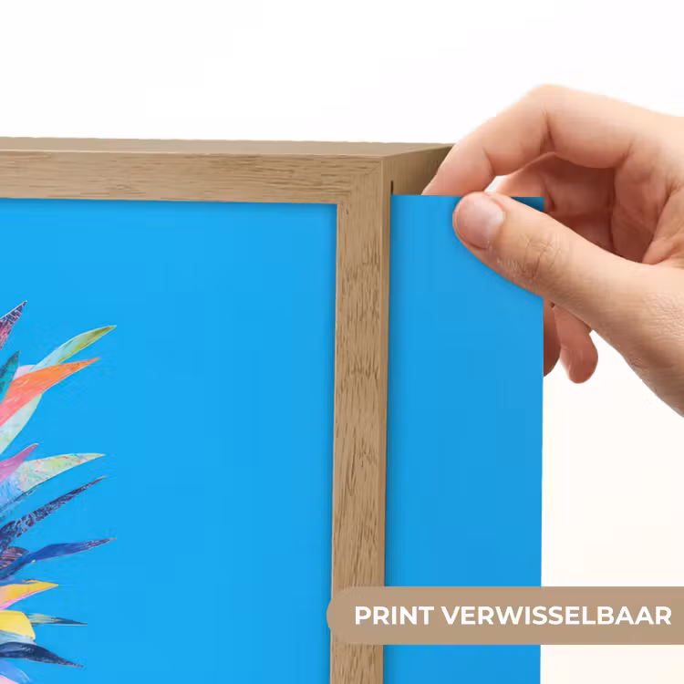 Lightbox - Wandlamp - Ananas - Blauw - Tropisch - Vrolijk — 5