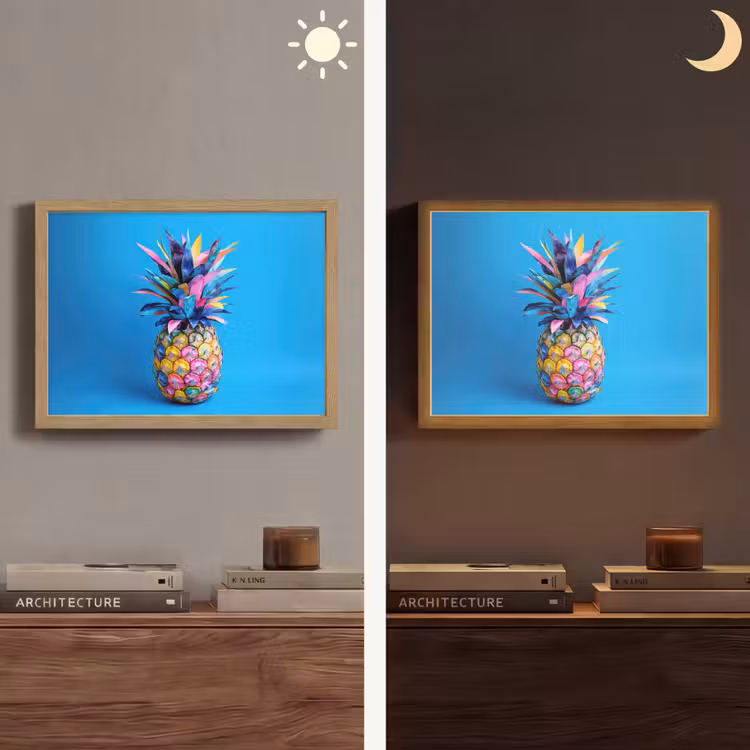 Lightbox - Wandlamp - Ananas - Blauw - Tropisch - Vrolijk — 6