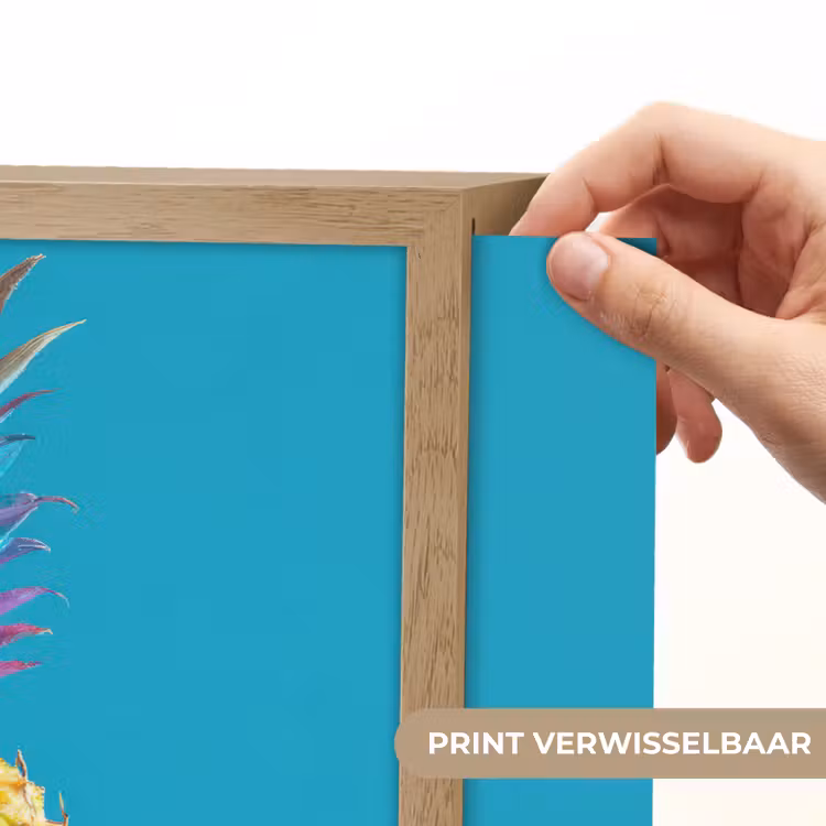 Lightbox - Wandlamp - Ananas - Regenboog - Blauw - Popart — 5