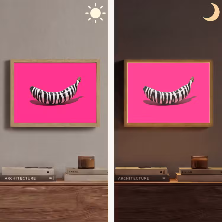 Lightbox - Wandlamp - Banaan - Zebraprint - Roze — 6