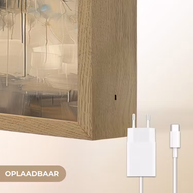 Lightbox - Wandlamp - Beige - Abstract - Boom - Goud — 7