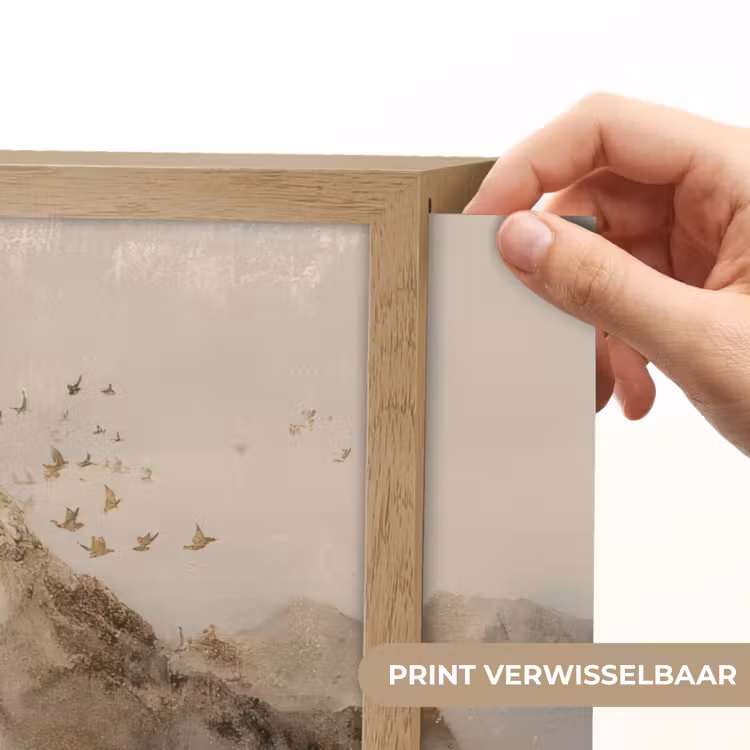 Lightbox - Wandlamp - Berglandschap - Mist - Penseelstreken — 5