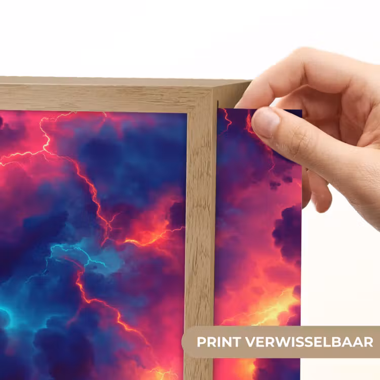 Lightbox - Wandlamp - Bliksem - Wolken - Kleurenrijk — 5