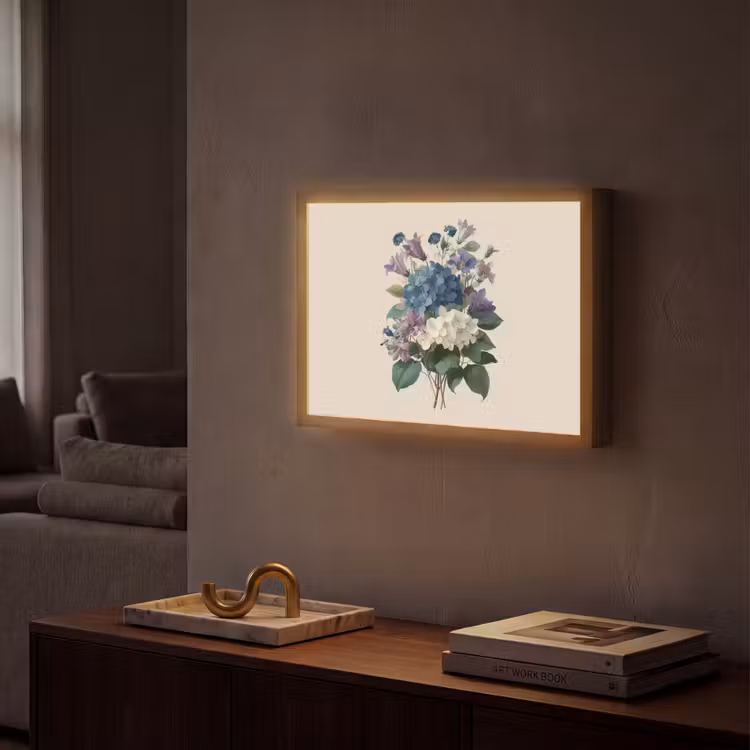 Lightbox - Wandlamp - Bloemen - Gedetailleerd - Rust - Realistisch — 2