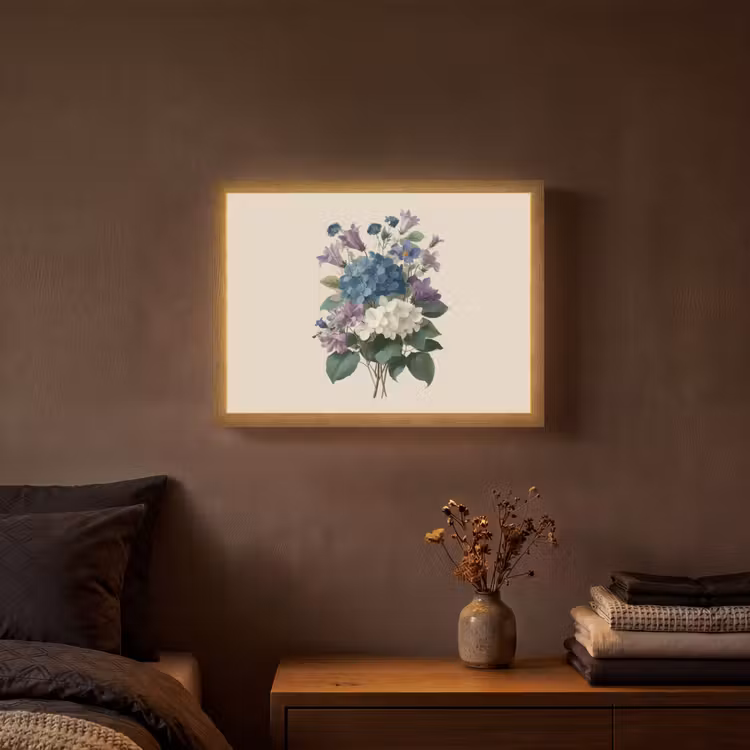 Lightbox - Wandlamp - Bloemen - Gedetailleerd - Rust - Realistisch — 3