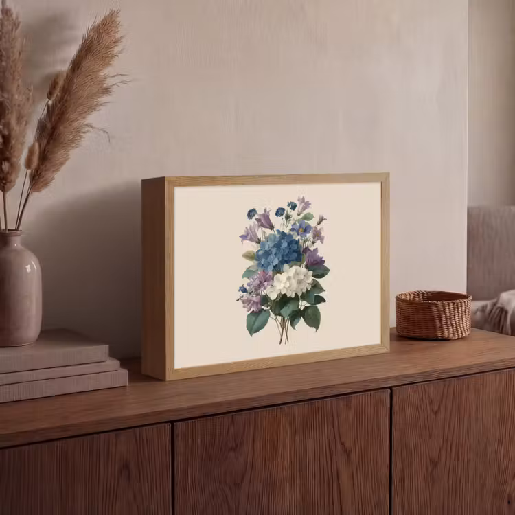 Lightbox - Wandlamp - Bloemen - Gedetailleerd - Rust - Realistisch — 4