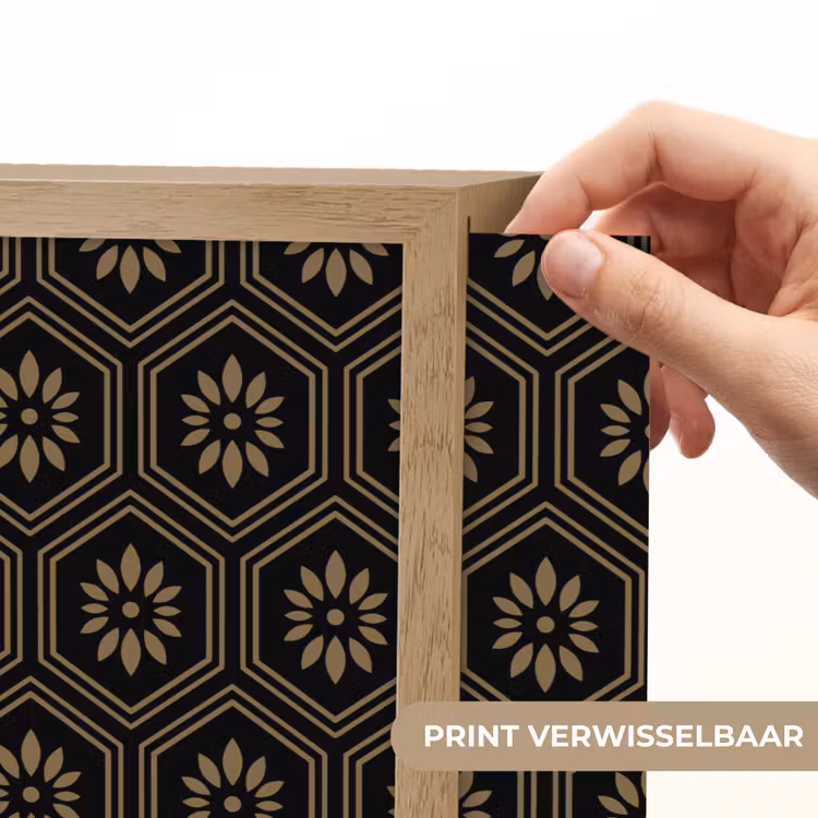 Lightbox - Wandlamp - Bloemen - Goud - Hexagon — 5