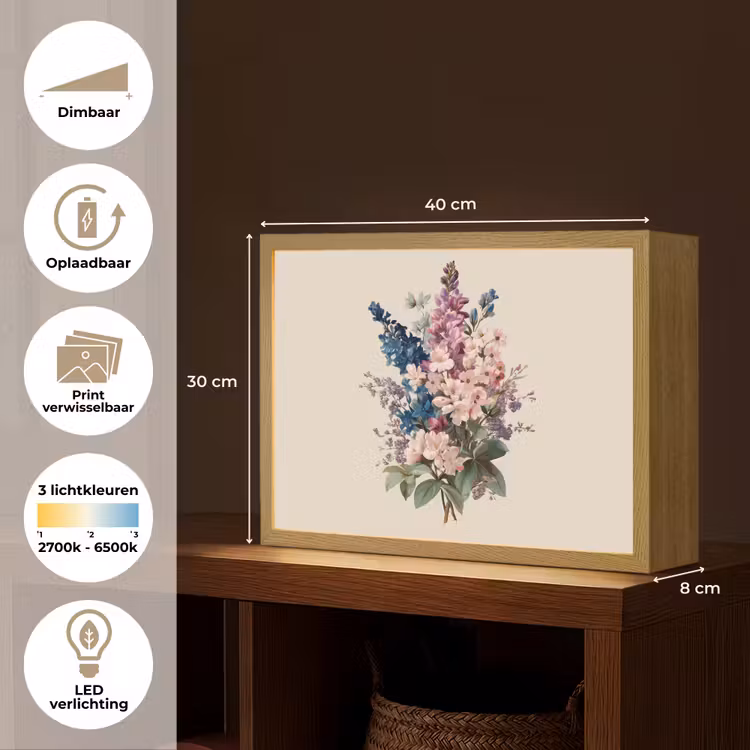 Lightbox - Wandlamp - Boeket - Beige - Harmonieus - Subtiel — 10