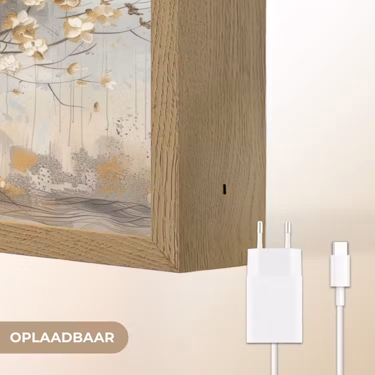 Lightbox - Wandlamp - Boom - Beige - Goud - Verflook - Grijs — 7