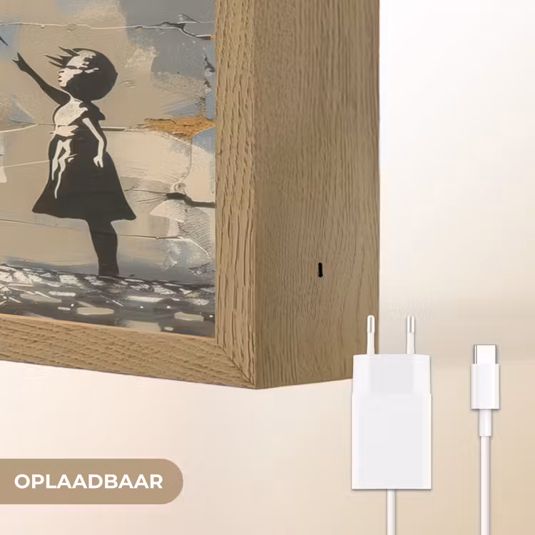 Lightbox - Wandlamp - Boom - Graffiti - Banksy Style - Balloon Girl — 7
