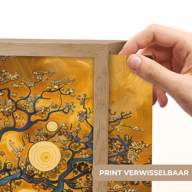 Lightbox - Wandlamp - Boom - Levensboom - Abstract - Goud — 5