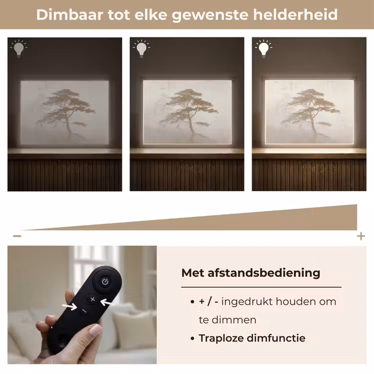 Lightbox - Wandlamp - Boom - Oosterse stijl - Landschap — 9