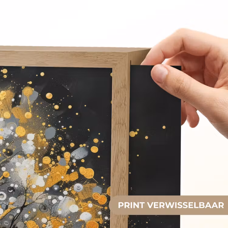 Lightbox - Wandlamp - Boom - Zwart - Goud - Wit - Modern — 5