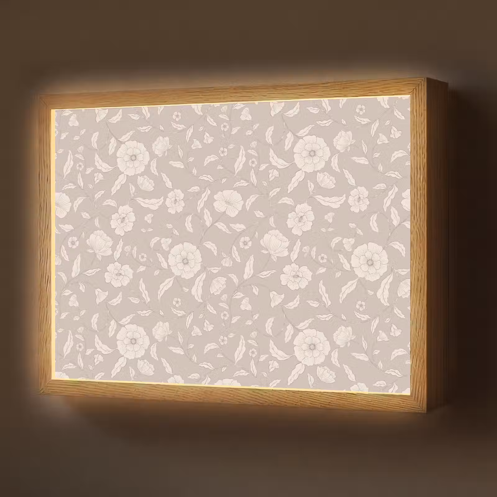 Lightbox - Wandlamp - Bloemen - Blaadjes - Patroon — 1