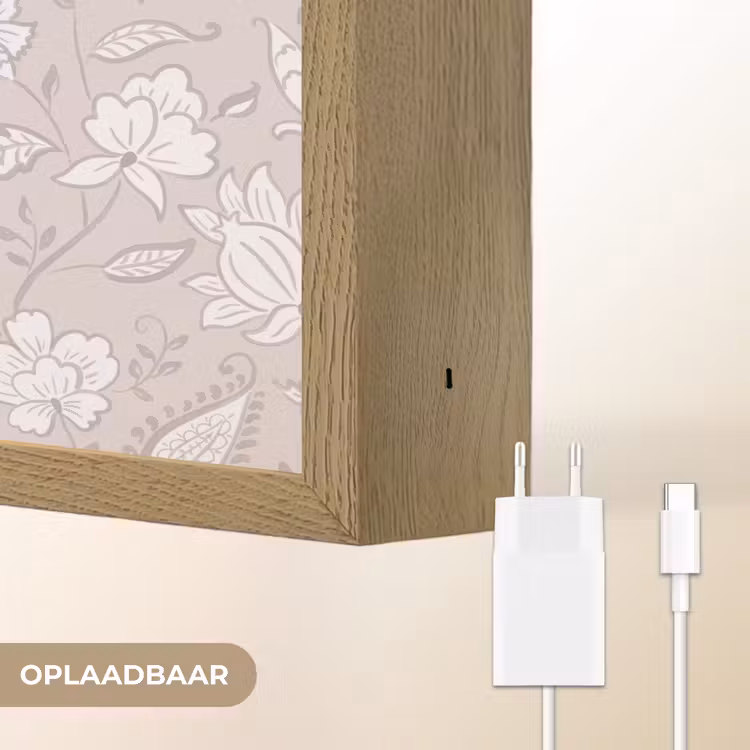 Lightbox - Wandlamp - Bloemen - Getekend - Lavendel — 7