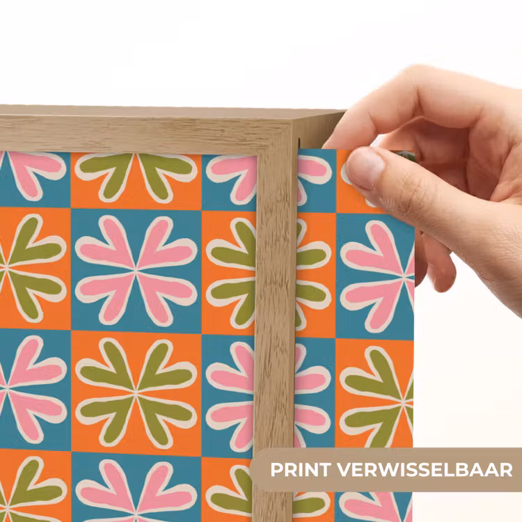 Lightbox - Wandlamp - Bloemen - Retro - Patroon - Kleurrijk — 5