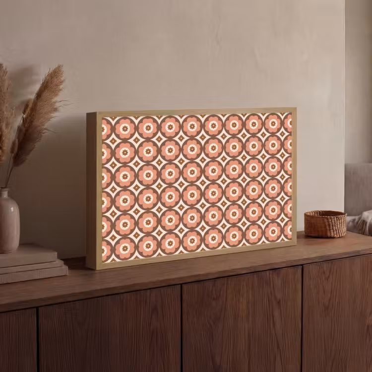 Lightbox - Wandlamp - Bloemvormen - Patroon - Roze - Vintage — 4