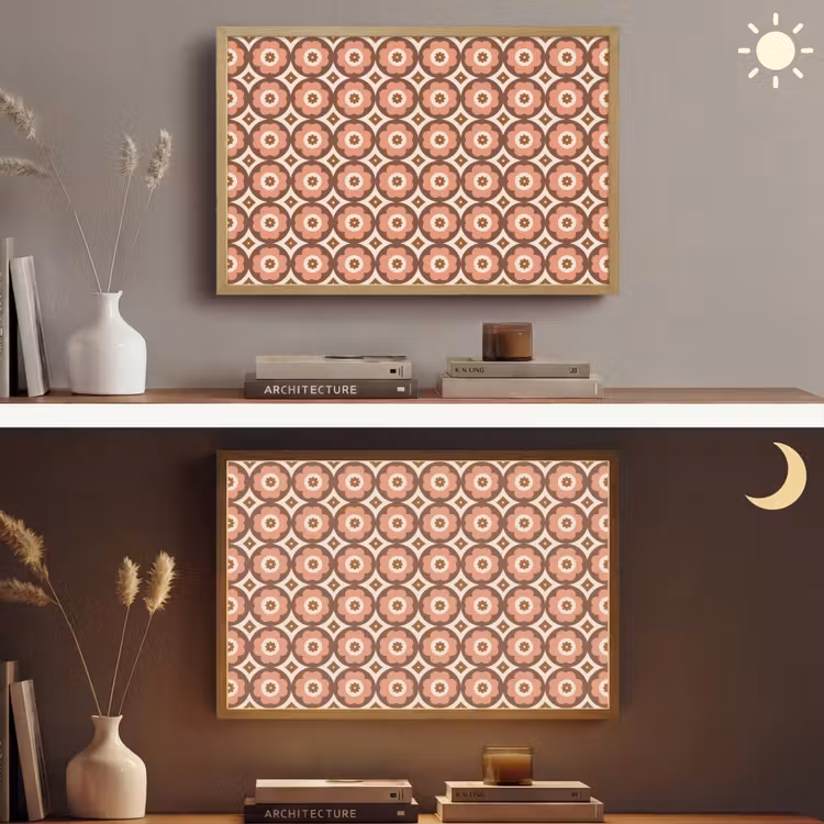 Lightbox - Wandlamp - Bloemvormen - Patroon - Roze - Vintage — 6