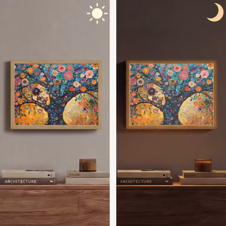 Lightbox - Wandlamp - Boom - Levensboom - Kleurrijk - Bloemen - Modern — 6