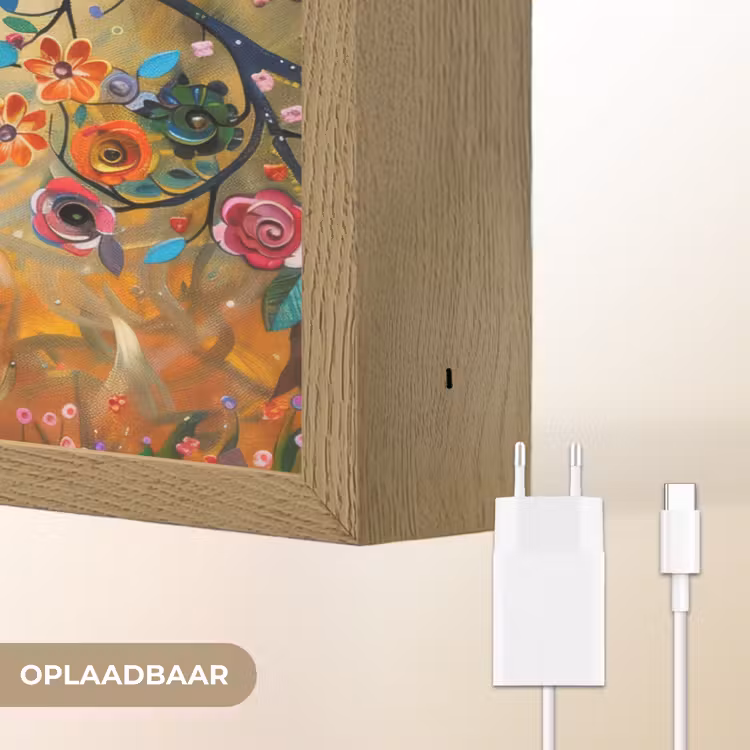 Lightbox - Wandlamp - Boom - Levensboom - Kleurrijk - Bloemen - Modern — 7