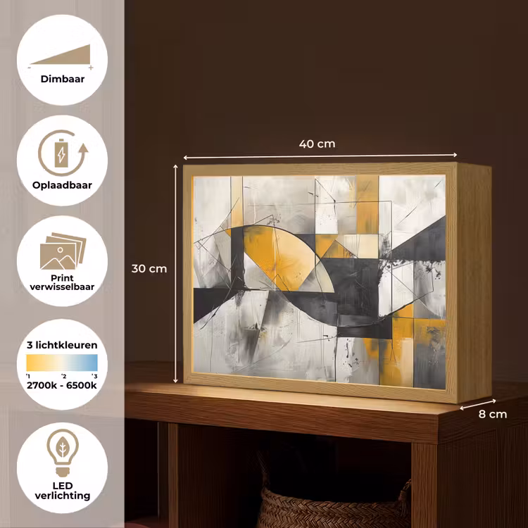 Lightbox - Wandlamp - Abstract - Kunst - Geometrisch - Aesthetic — 10